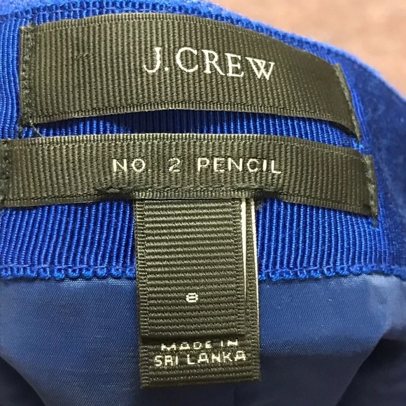 J. Crew Cobalt/Royal Blue Wool Pencil Skirt - Picture 3 of 3